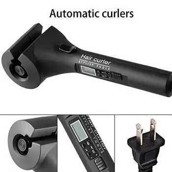 

New Hair Curler Wand Ceramic Automatic Curling Iron Machine with Time Temperature Curling Direction Setting for All Hair Types