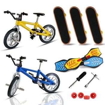 

Mini Finger Toys Set Finger Skateboards Finger Bikes Scooter Tiny Swing Board Fingertip Movement Party Favors