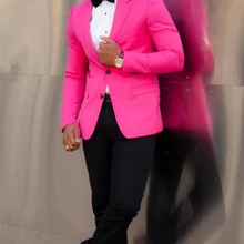 Новая мода Slim Fit жениха смокинги друзей жениха Блейзер превосходный мужской деловой Женский комплект белья костюм для выпускного вечера(пиджак+ брюки+ бант-галстук