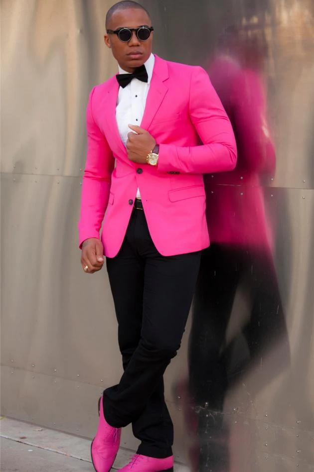 

New Fashion Slim Fit Groom Tuxedos Groomsmen Blazer Excellent Men Business Activity Suit Party Prom Suit(Jacket+Pants+Bows Tie)