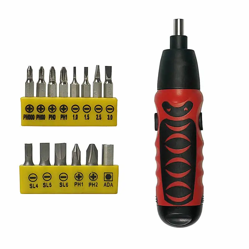 

6V Battery Mini Screwdriver Set Cordless Screwdriver with 14pcs Drill Bits