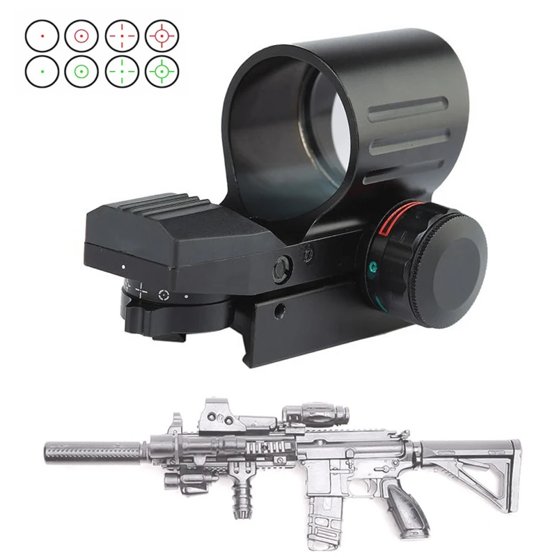 

Tactical Holographic Red Dot Sight For M4 A1 Rifle Rail Riflescope Hunting Accessories Optics Reflex 4 Reticle Scope Collimator