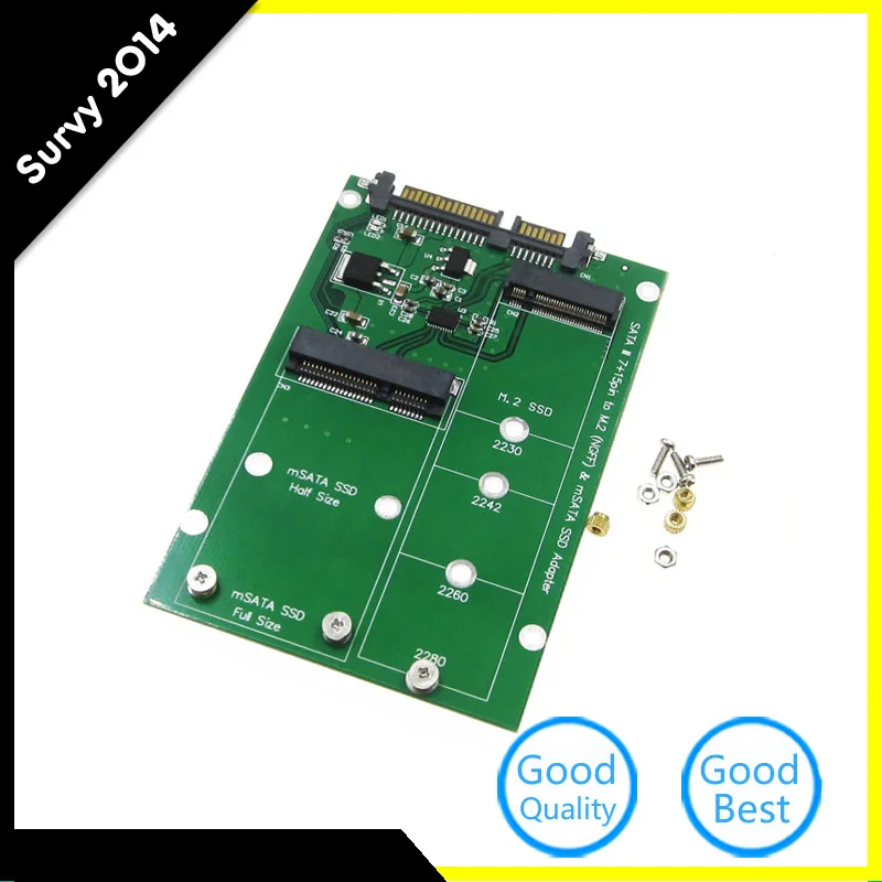 MSATA & M.2 2в1 многоразовый SSD на SATA 3 III адаптер конвертер Z09 Прямая поставка diy