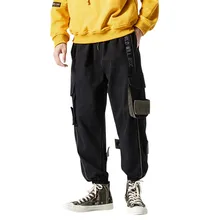 KLV, Мужские штаны, модные мужские плюшевые и утолщенные комбинезоны, модные теплые штаны большого размера, одноцветные штаны с боковыми карманами