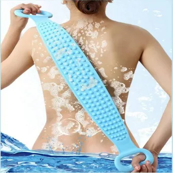 

Silicone Brushes Bath Towels Rubbing Back Mud Peeling Body Medical Massage Shower Magic Brush Flexible Scrubber Skin Cleaning