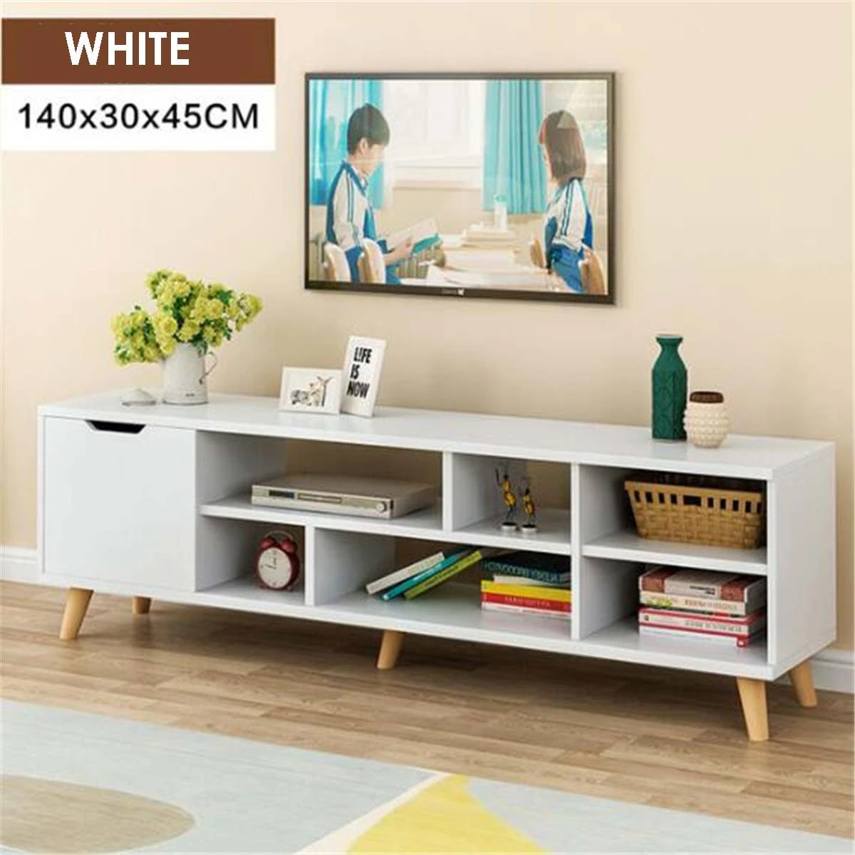 Gaya Eropa Modern Coffee Table Televisi Berdiri Ruang Tamu Tv