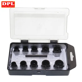 

11pcs Twist Socket Set 3/8" & 1/2" Dr. Damaged Lock Lug Nut Removal Socket Tool