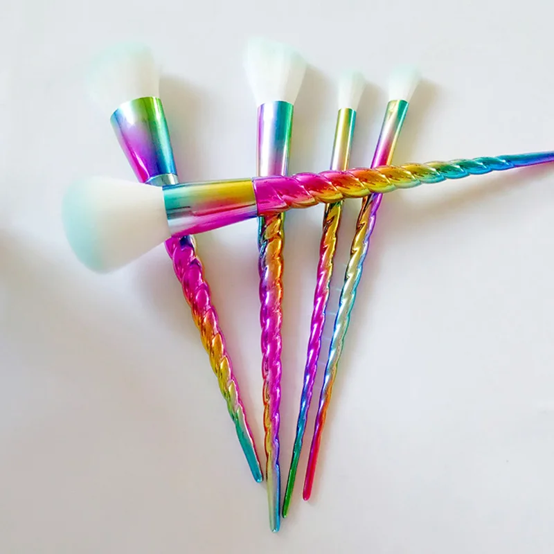

Fashion 5pcs Colorful Makeup Brushes Concealer Eyeshadow Foundation 2019 Makeup Brush Set Tool pincel maquiagem