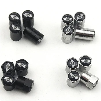 

Car Tire Valve Stem caps 4pcs Bolt-in Aluminum Theftproof valve caps Car Wheel Tires Valves Tyre Stem Air Caps for mini