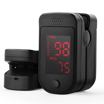 

Fingertip Pulse Oximeter Digital LED Display Pulse Rate Blood Oxygen Saturation Monitor Blood Pressure Meter SPO2 PR Monitor