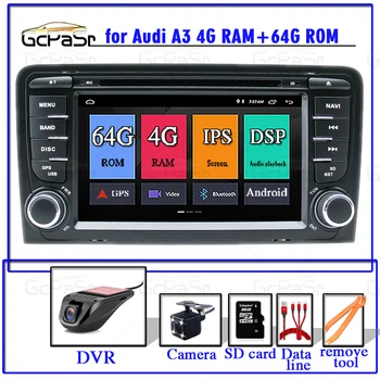 

2 Din IPS DSP Android 9 Car coche reproductor Multimedia AutoRadio for Audi A3 8P S3 RS3 Sportback 2003, 2004, 2005, 2006, DVD