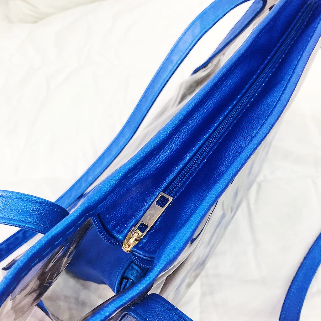 Clear Transparent PVC Shoulder Bags Women Candy Color Jelly Bags Purse Handbags Beach Travel Crossbody Shopping Totes 821