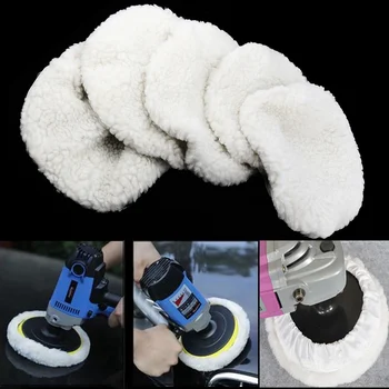 

6Pcs/Set Polishing Buffer Pad Microfiber Car Polisher Pad Cover for Waxing Polishing Car Maintenance Accessories