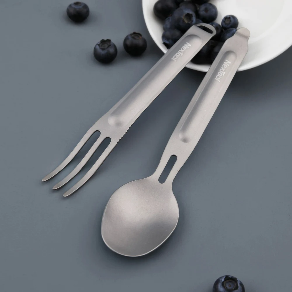 Xiaomi Nextool Titanium Fork Spoon Cooking Outdoor Camping Picnic Spork Set X5Z6