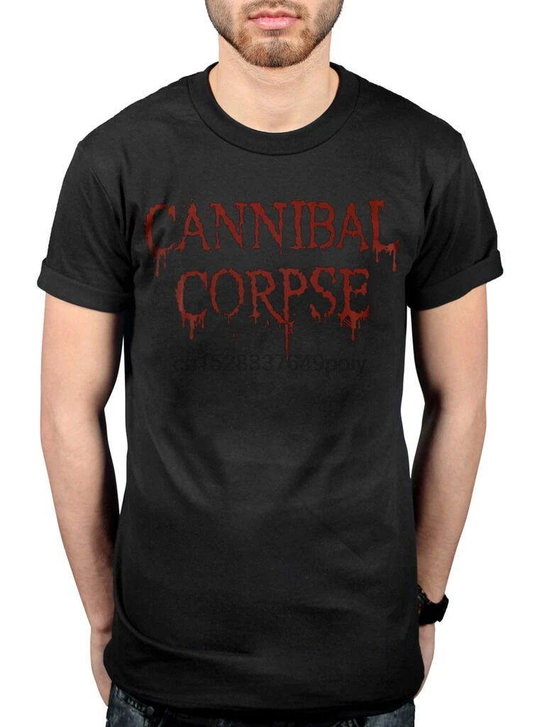 Официальный Cannibal труп капающий логотип футболка скелетный домен повязка на