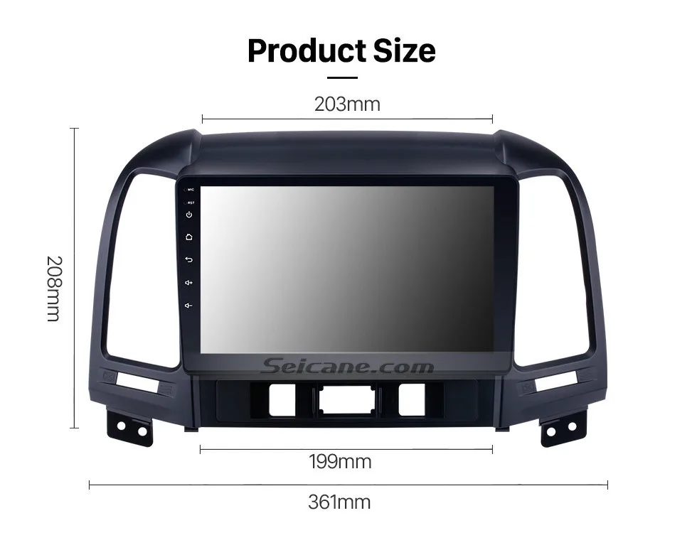 Sale Seicane Android 9.0 9 inch Car Radio Multimedia Player GPS Head Unit For HYUNDAI SANTA FE 2005 2006 2007 2008 2009-2012 17