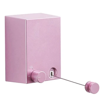 

Retractable Clothesline ABS Case+Aluminum Dryer with Adjustable Stainless Steel Rope String Reel Hotel Style Heavy Duty, Drill F