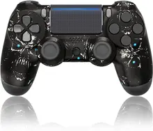 JALVDE Wireless Controller for PS- 4, Dual Vibration Shock Remote Replacement Play 4 Station Controller Compatible with PS- 4 /