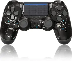 JALVDE Wireless Controller for PS- 4, Dual Vibration Shock Remote Replacement Play 4 Station Controller Compatible with PS- 4 /