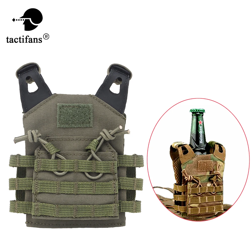 SmallTacticalVestOrnamentMilitaryMiniMolleJPCVestBeerBottle