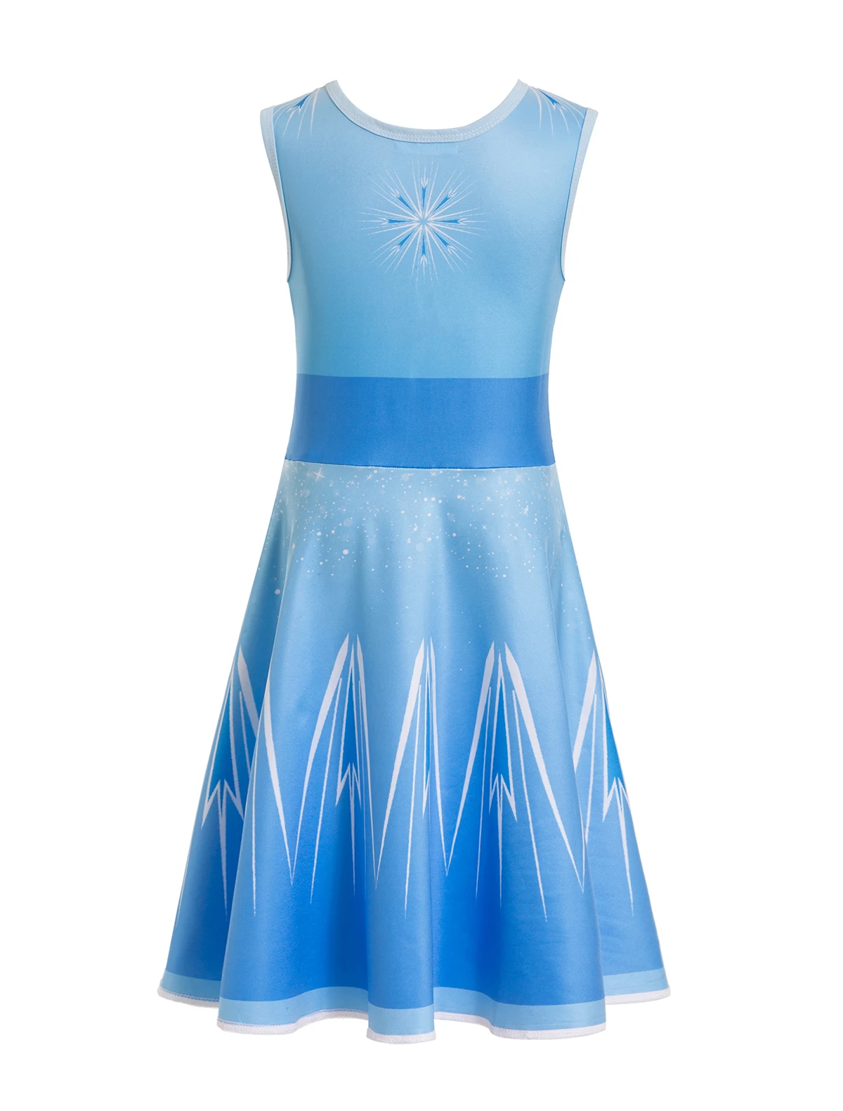 Party Princess Elsa Costume for Girls Snow Queen Cosplay Party Elsa Anna 2 dresses
