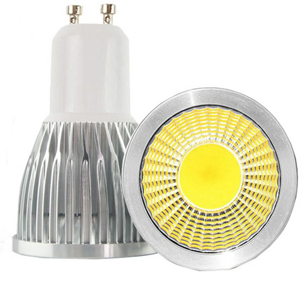DC 12V Mr16 Светодиодный светильник Gu10 110V 220V прожекторы SMD 5730 с регулируемой яркостью лампы для домашнего освещения белый ПК+ алюминий настоящий ватт