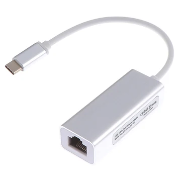 

1Pc type-C External Wired USB3.1 Ethernet Adapter Network Card Type-C to RJ45