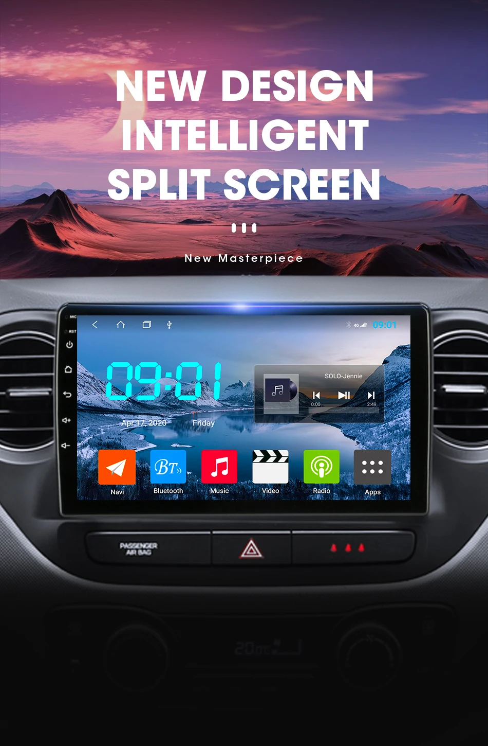 JMCQ-Radio con GPS para coche, reproductor multimedia con Android 11, 2Din, RDS, DSP, sistema estéreo, para Hyundai Grand I10 2013-2016