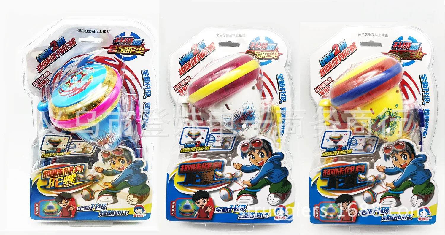 Large Size Anecdotes Fitness Spinner Shining Music Spinner Innovation Dual Purpose Children'S Educational Stall Hot Selling Toy