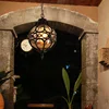 European Outdoor Waterproof Pendant Lights Retro Balcony Corridor Aisle Grape Frame Chandeliers Loft Restaurant Lamps Fixture 3