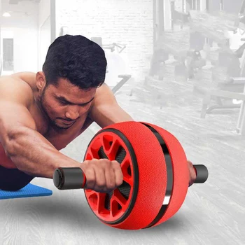 

ABS Fitness Equipment Abdominal Roller Exercise Wheel Mute Roller For Arms Back Belly Core Trainer Body Shape Training Supplies