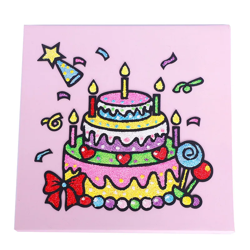 

Colorful Snow Mud Eva Snowflake Painting Children DIY Ultra-Light Clay Pearl ni hua Colored Clay Magic Color Board