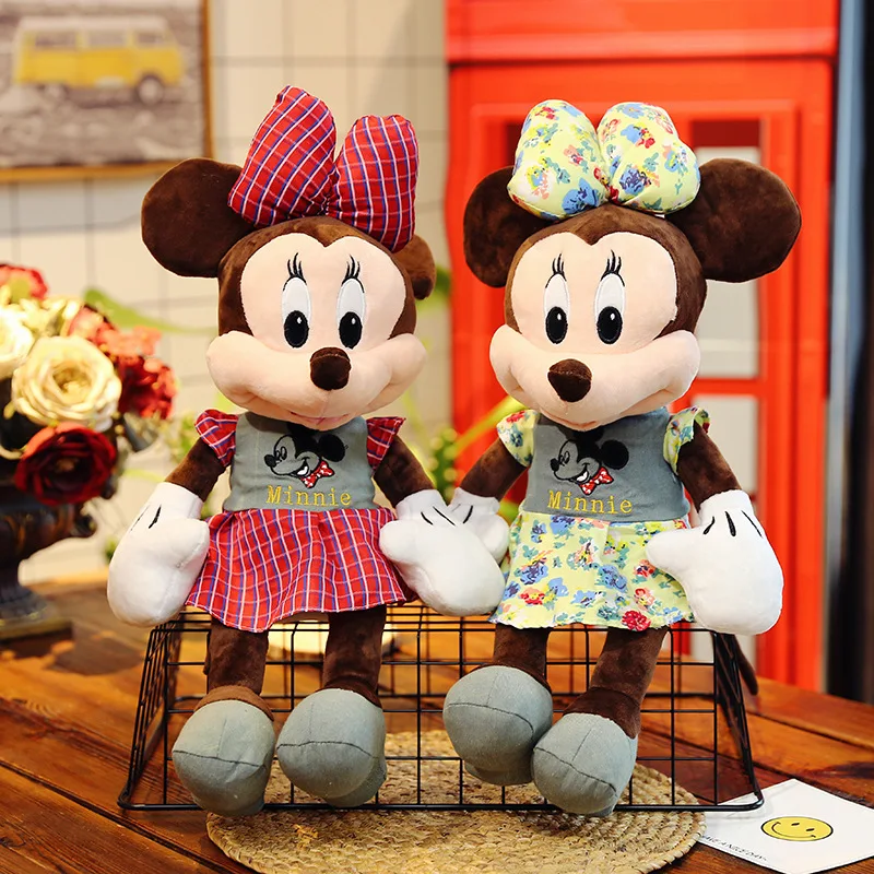 

Disney Mickey&Minnie Mouse Plush Doll Toy Cute Dressing Mickey Minnie Stuffed Animal Doll Pillow Toy Gift For Kid Birthday
