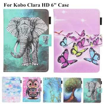 

Magnetic Case For Funda New Kobo Clara HD 6 Inch PU Ultra Thin Leather Ereader Smart Cover Case Auto wake/Sleeping +free Gift