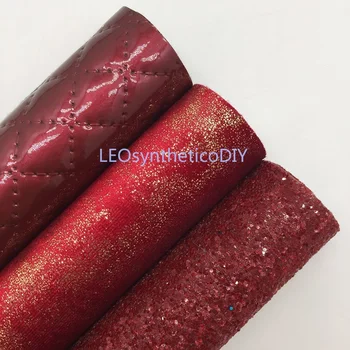 

Mini Roll 30x134CM Glitter Fabirc, Metallic Velvet Fabric, Embossed Plaids Leather Roll For Making Bows LEOsyntheticoDIY SK271