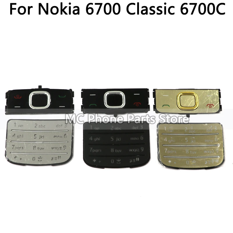 Rear 6700 Metal Full Housing Case For Nokia 6700 Classic 6700C Front Middle Frame Plate Battery Back Cover