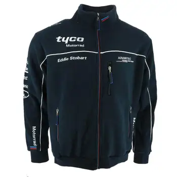 

2019 Tyco For BMW Fleece Jacket Racing Team Zip Motorcycle Hoodie Men's Sweatshirt