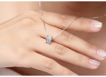 

10 3D Simple Small Inlay Zircon geometric pendant Necklace Mini Fashion Crystal Angel Eye love Necklace Lucky Ladies Jewelry