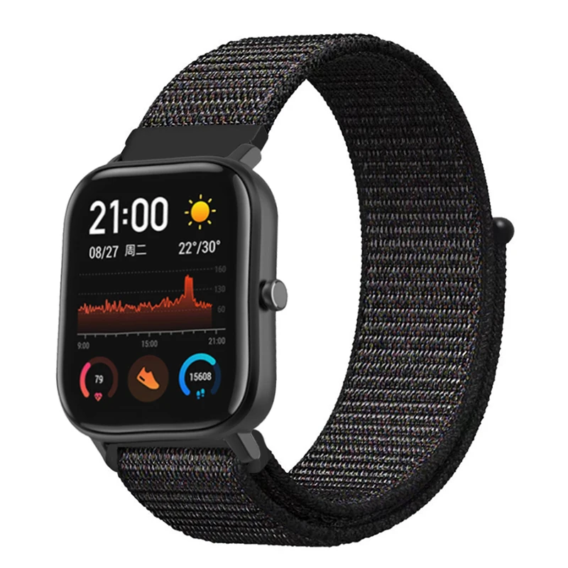 Мода для Amazfit GTS холст Волшебная наклейка сменный ремешок Ремешок для Amazfit GTS Смарт часы Холст ремень аксессуары
