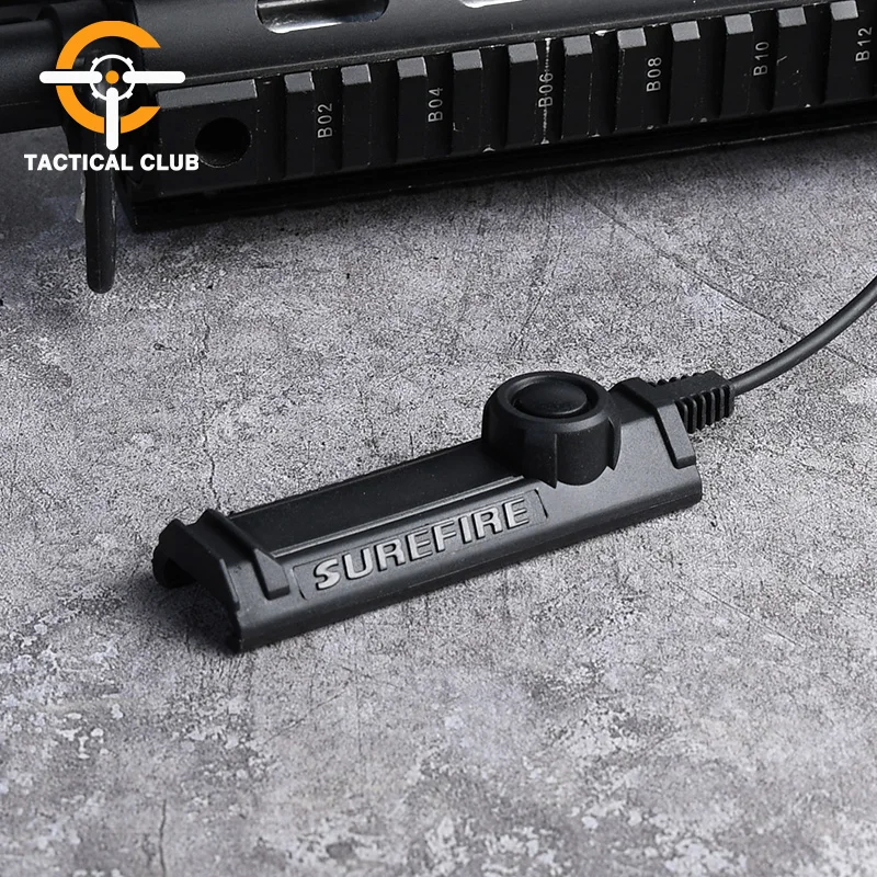 Airsoft Tactical Surefir Flashlight Pressure Dual Function Tape Switch