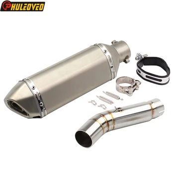 For Honda CB400F CB500F CBR500R CBR400R 2013-2015 CB500X CB400X 2013-2016 Motorcycle Exhaust Escape Moto Muffler with Link Pipe