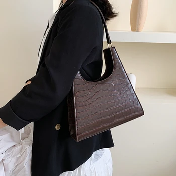 

Fashion Stone Pattern Tote Bags For Women 2020 New Quality PU Leather Female Purses And Handbags Ladies Shoulder Bags Hand Bags