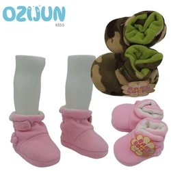 Winter Baby 0-12M Warm Cotton Socks Shoes Cute Baby First Walkers Newborn Toddler Warm Shoes Snow Booties Soft Sole Infant Boots