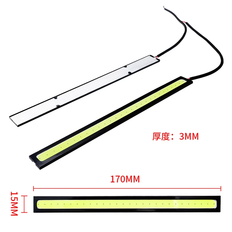 1 шт. Лидер продаж 17 см COB светодиодный автомобильный Автомобильные дневные ходовые огни время бега противотуманная фара для вождения Дневной светильник DC 12 В