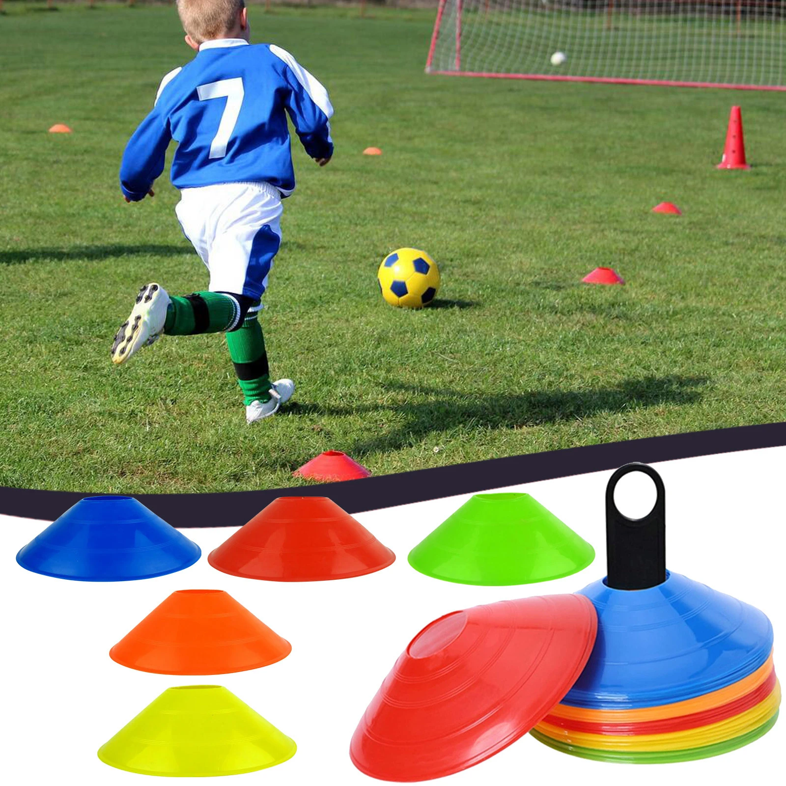 marcadores atléticos, accesorios entrenamiento funcional para fútbol, conos AliExpress