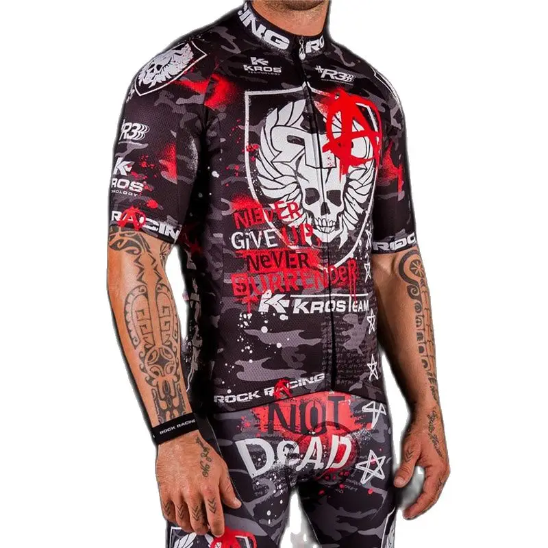 2019 Camouflage Pro Cycling Clothing Summer Rock Racing Bike Jersey Maillot Ciclismo Breathable Bicycle Clothes+Gel Pad | Спорт и