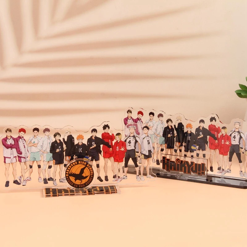 Anime Haikyuu!! Acrylic Stand Figure Model Table Plate Volleyball Boys Action Figures Toys Anime Activities Desk Decor Ornaments