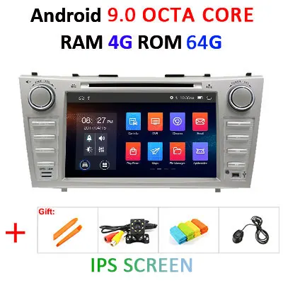 4G+ 64G 8 core 2 din Android 9,0 автомобильный dvd-плеер gps аудио для Toyota Camry 40 50 2006-2011 Автомобильный Радио Мультимедиа Видео плеер obd2 - Цвет: 4G 64G IPS