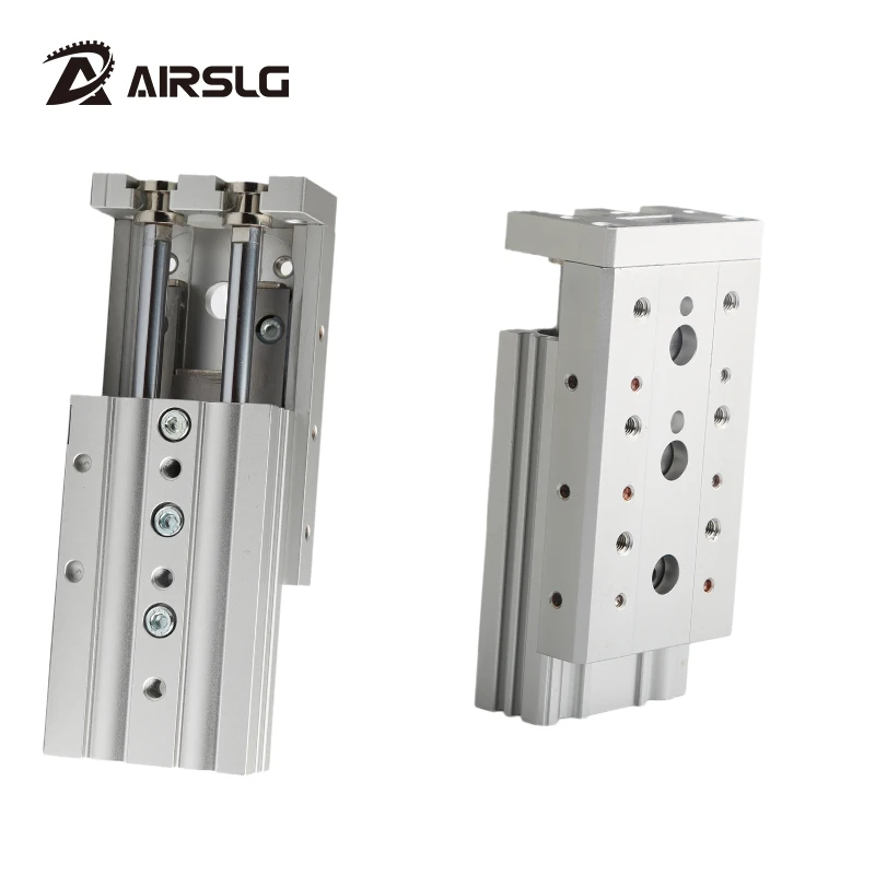 tipo Smc Pneumáticos Cilindro de ar do Trilho Deslizante Mxs1210a Mxs1220as 1230at Mxs1240a 1250as Mxs12l-10at Mxs12l-20a Mxs12l-30as 40a