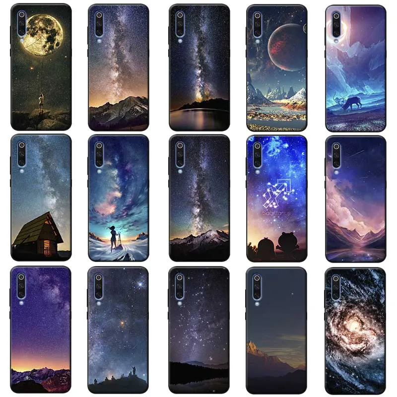 Мягкий силиконовый чехол для телефона Sky Space planet xiaomi mi 10 pro 9 9t se 8 pocophone f1 mix 3 |